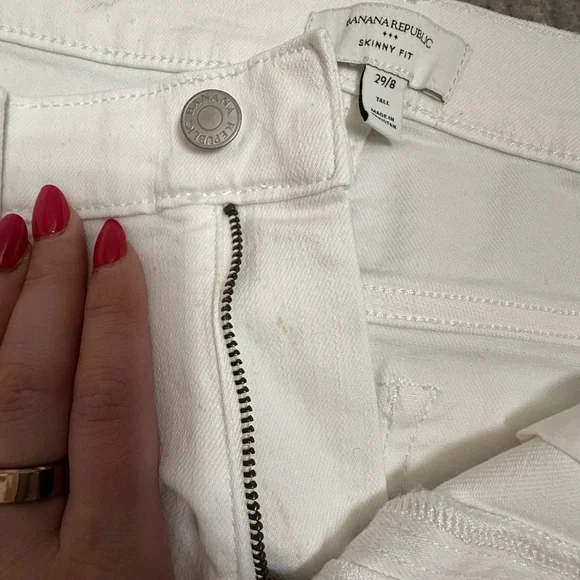Banana Republic White Skinny Jeans - Picture 3 of 11